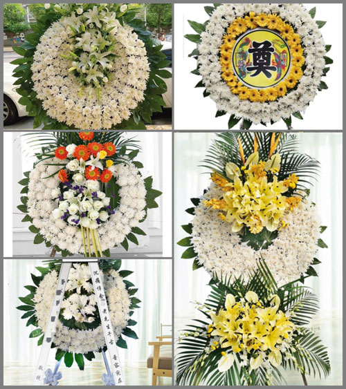 北京顺义区李桥镇王家坟村花圈速递